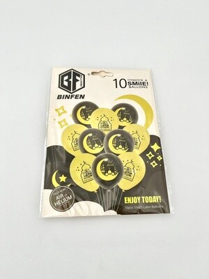 Eid Mubarak Feestballonnen Goud en Zwart 10 stuks