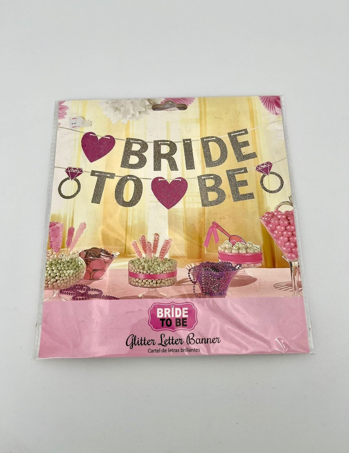 Bride to be Wedding Banner Slingers met Ringen en Hartjes