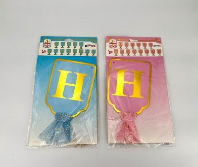 Happy Birthday Slingers Blauw en Roze