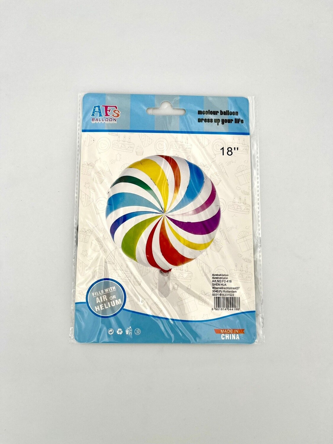 Regenboog Folieballon 45cm