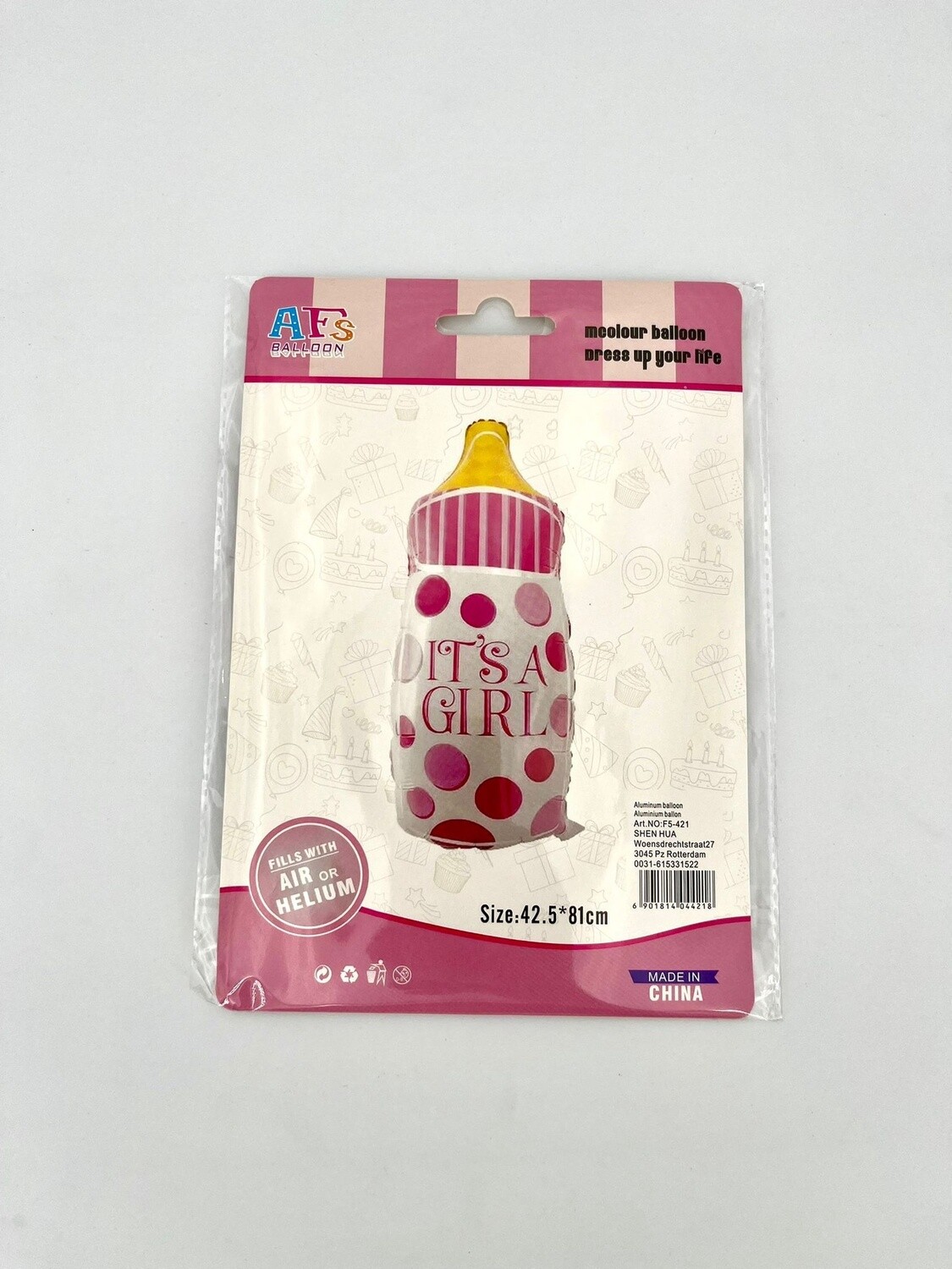 It&#39;s a Girl Fles Folieballon 80cm