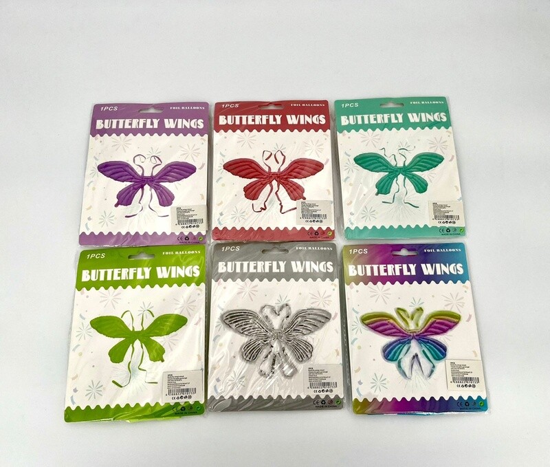 Wings Opblaasbaar Folieballon 6 kleuren Wings Opblaasbaar Folieballon 6 kleuren
