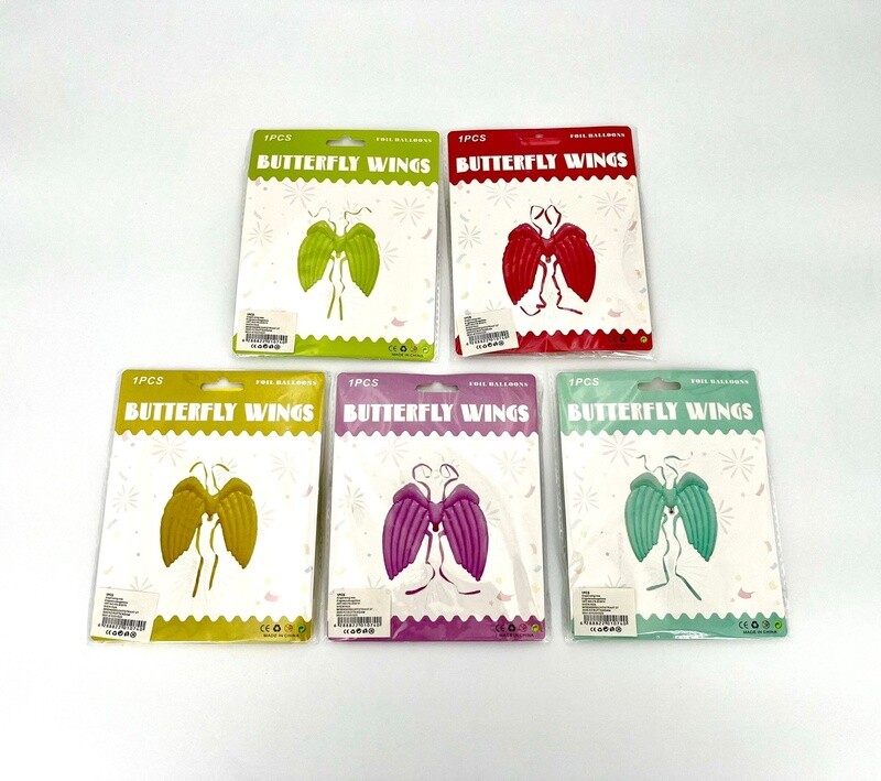 Wings Opblaasbaar Folieballon 5 kleuren Wings Opblaasbaar Folieballon 5 kleuren