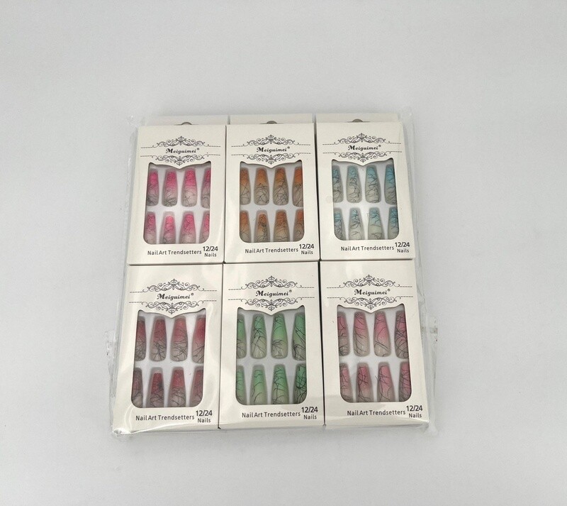 Nail Art Lange Nepnagels 12pack nr2