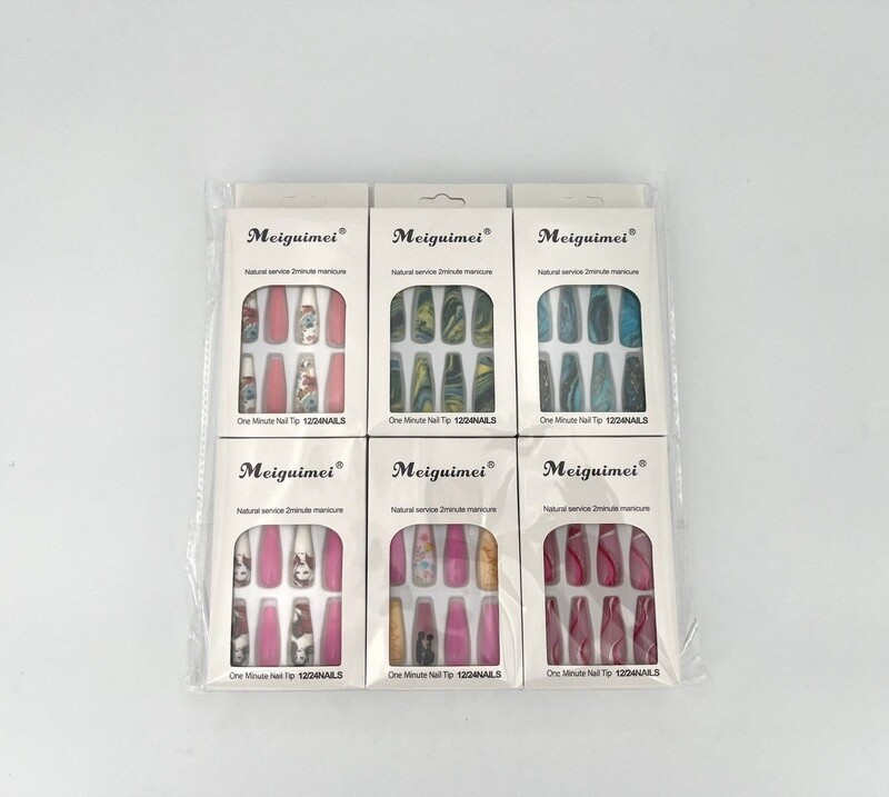 Nail Art Lange Nepnagels 12pack nr4