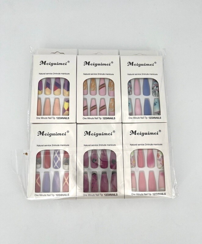 Nail Art Lange Nepnagels 12pack nr5
