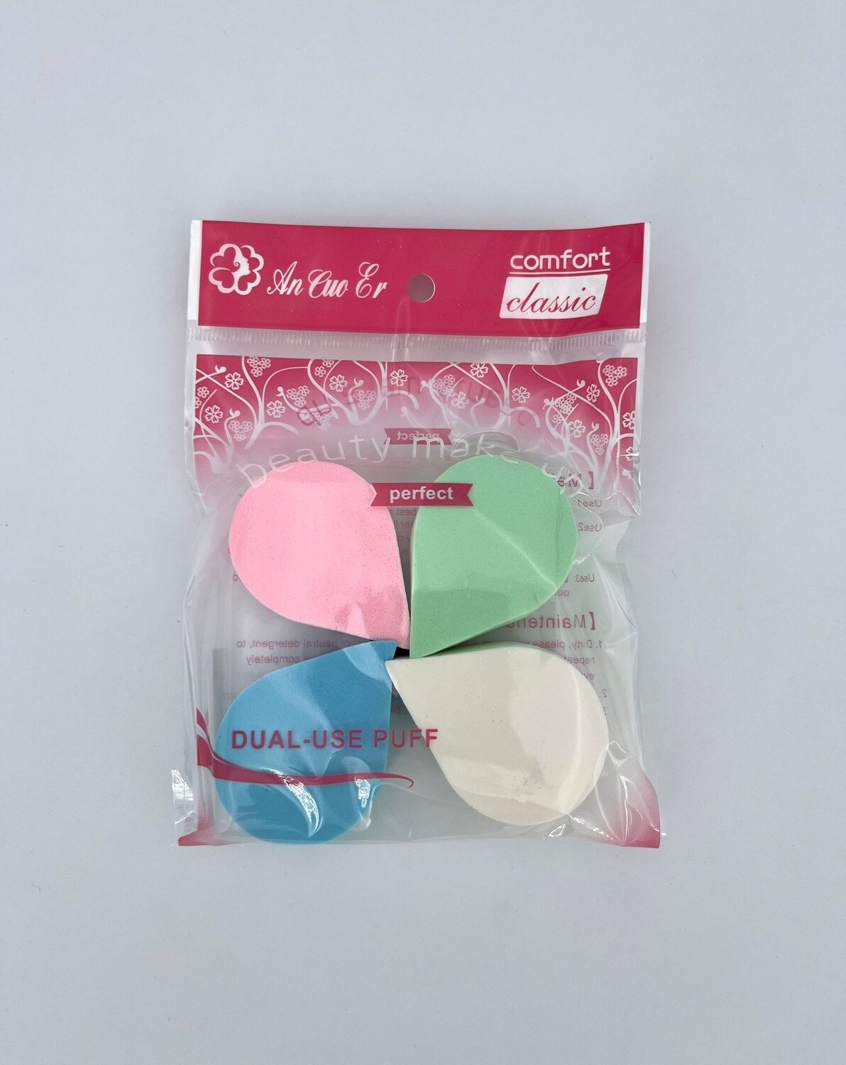 4Pack poeder Make-up Sponsen Kleuren