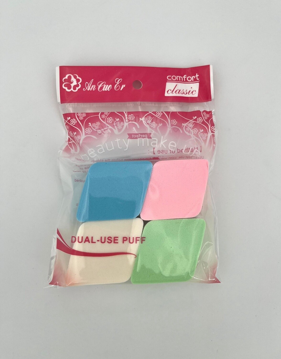 4Pack Make-Up Sponsjes 4 kleuren