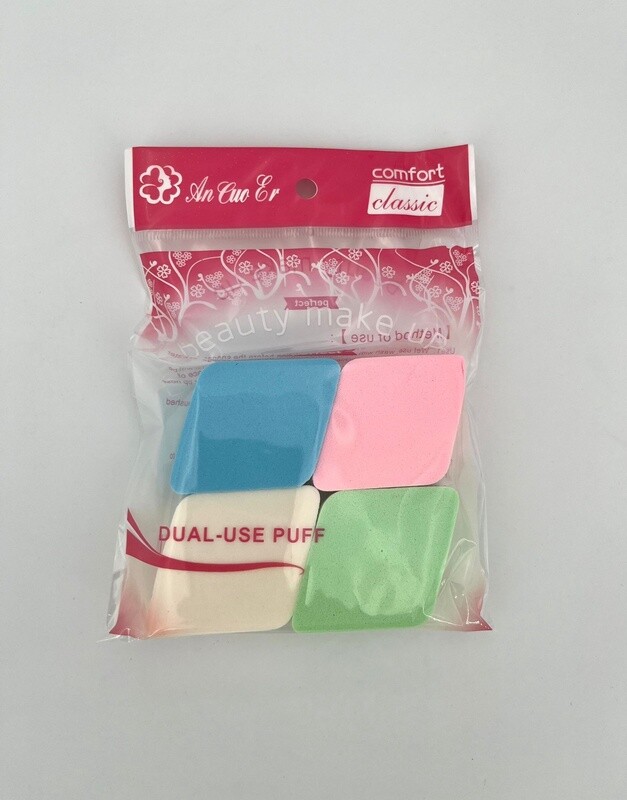 4Pack Make-Up Sponsjes 4 kleuren