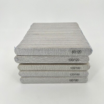 Nagelvijl grijs met 5 verschillende grits