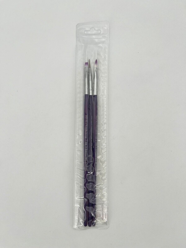 Nail Art penselen set paars