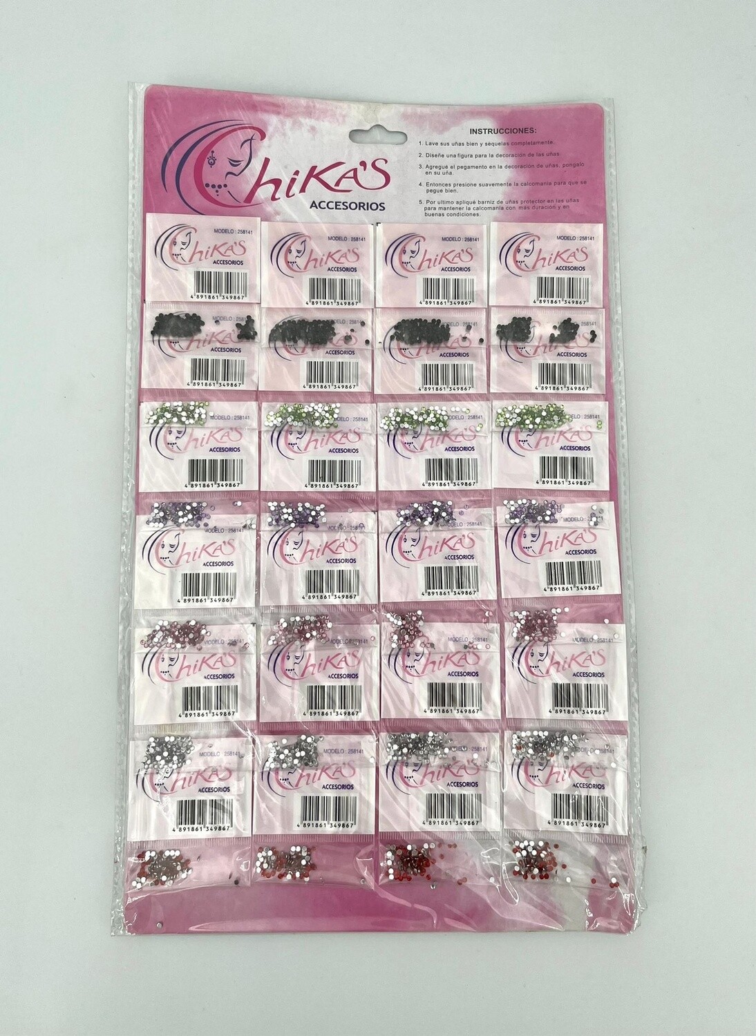 24pack Glitters 6 kleuren