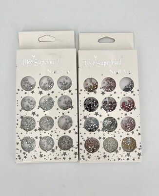 Nail Art Crystals setje van 12