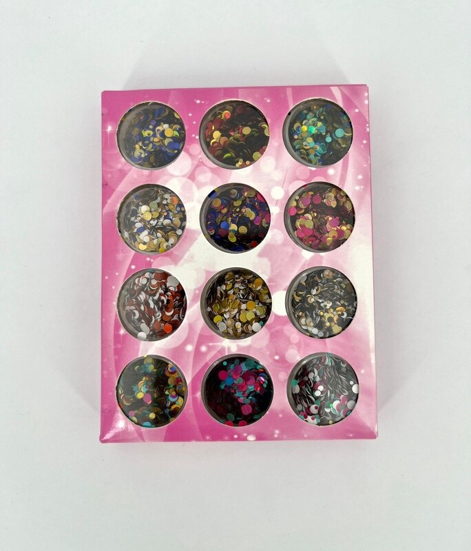 Ronde Glitter in 12pack nr2
