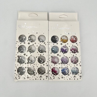 Ronde Nail Art Steentjes 2 kleuren