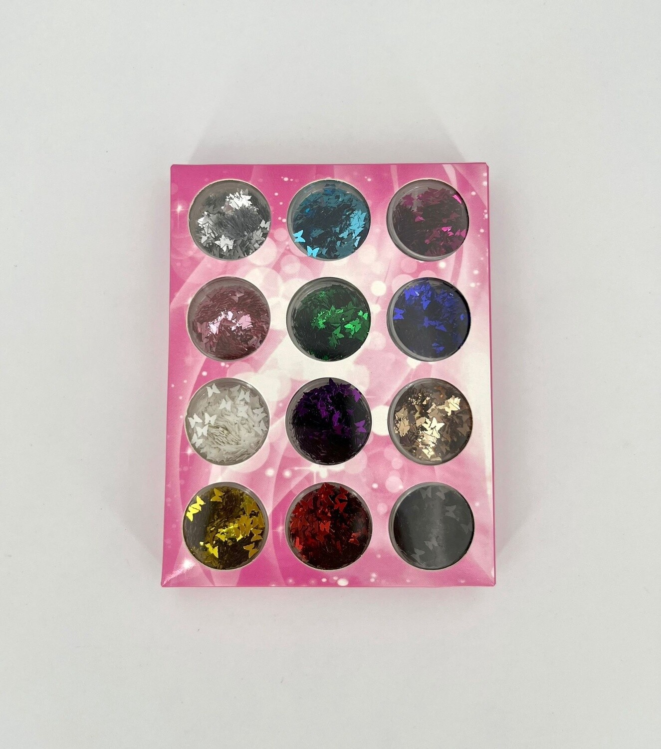 Glittervormpjes 12pack nr8