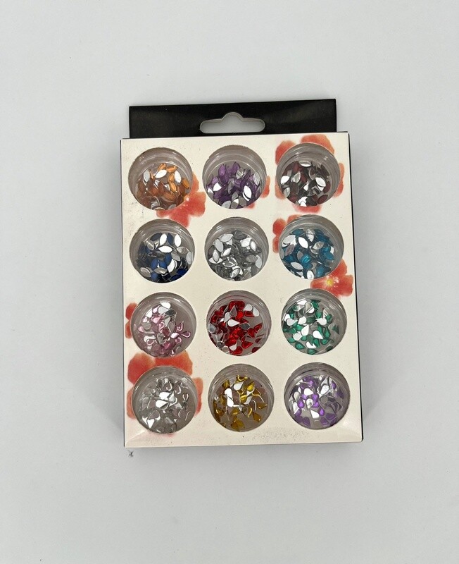 Glittersteentjes 12pack nr1