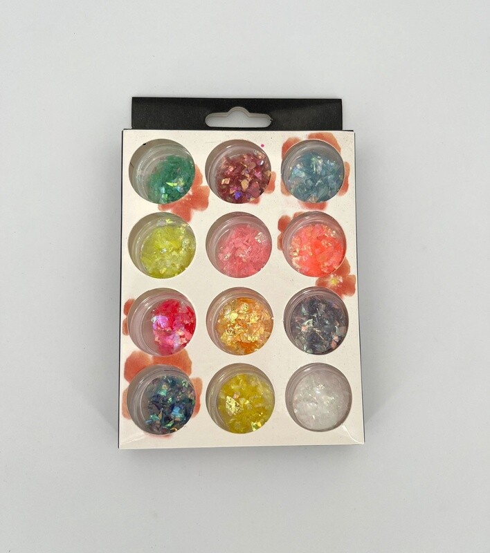 Glitter Vormpjes 12pack nr4