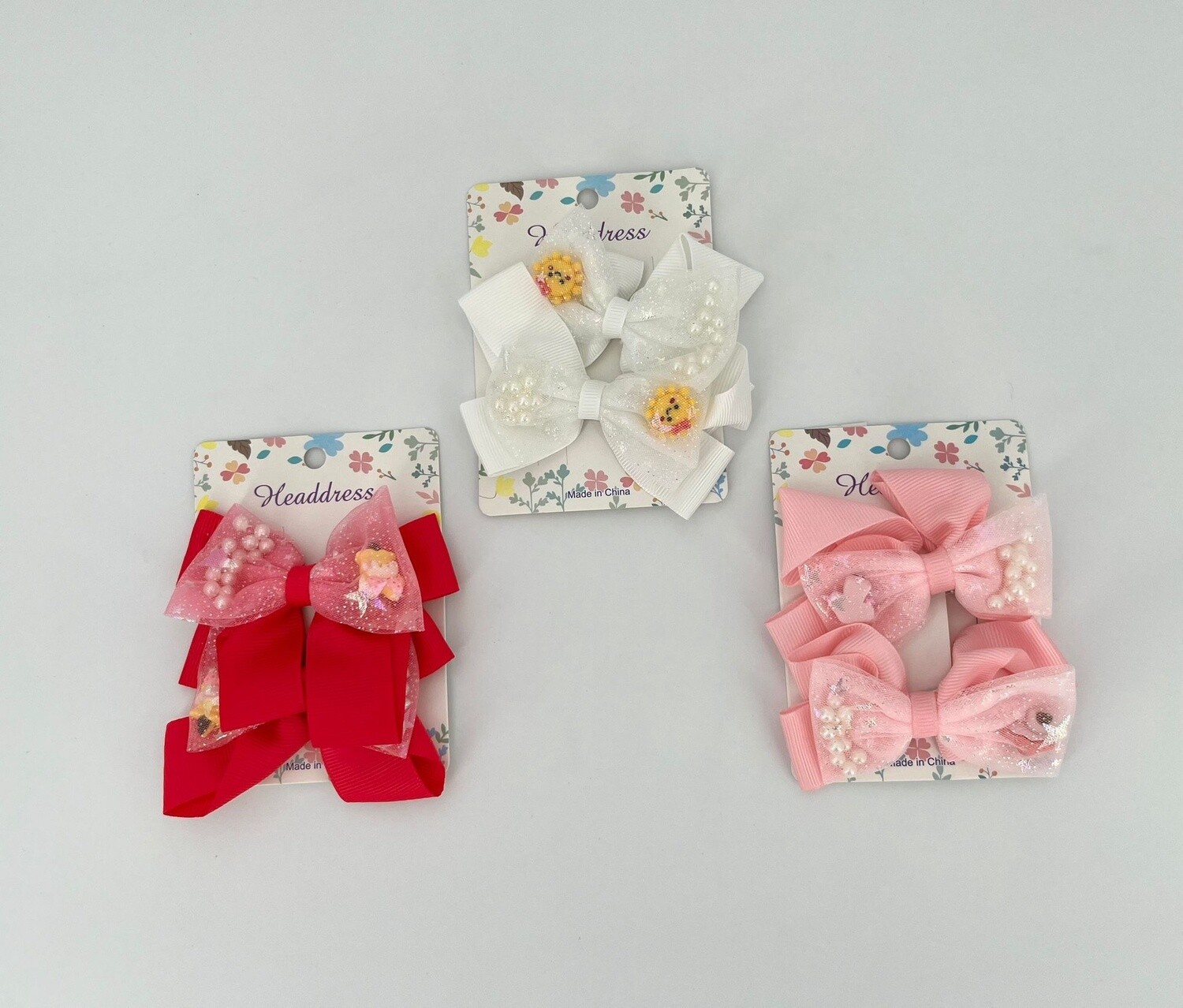 Haarklemmetjes 2pack 3kleurtjes