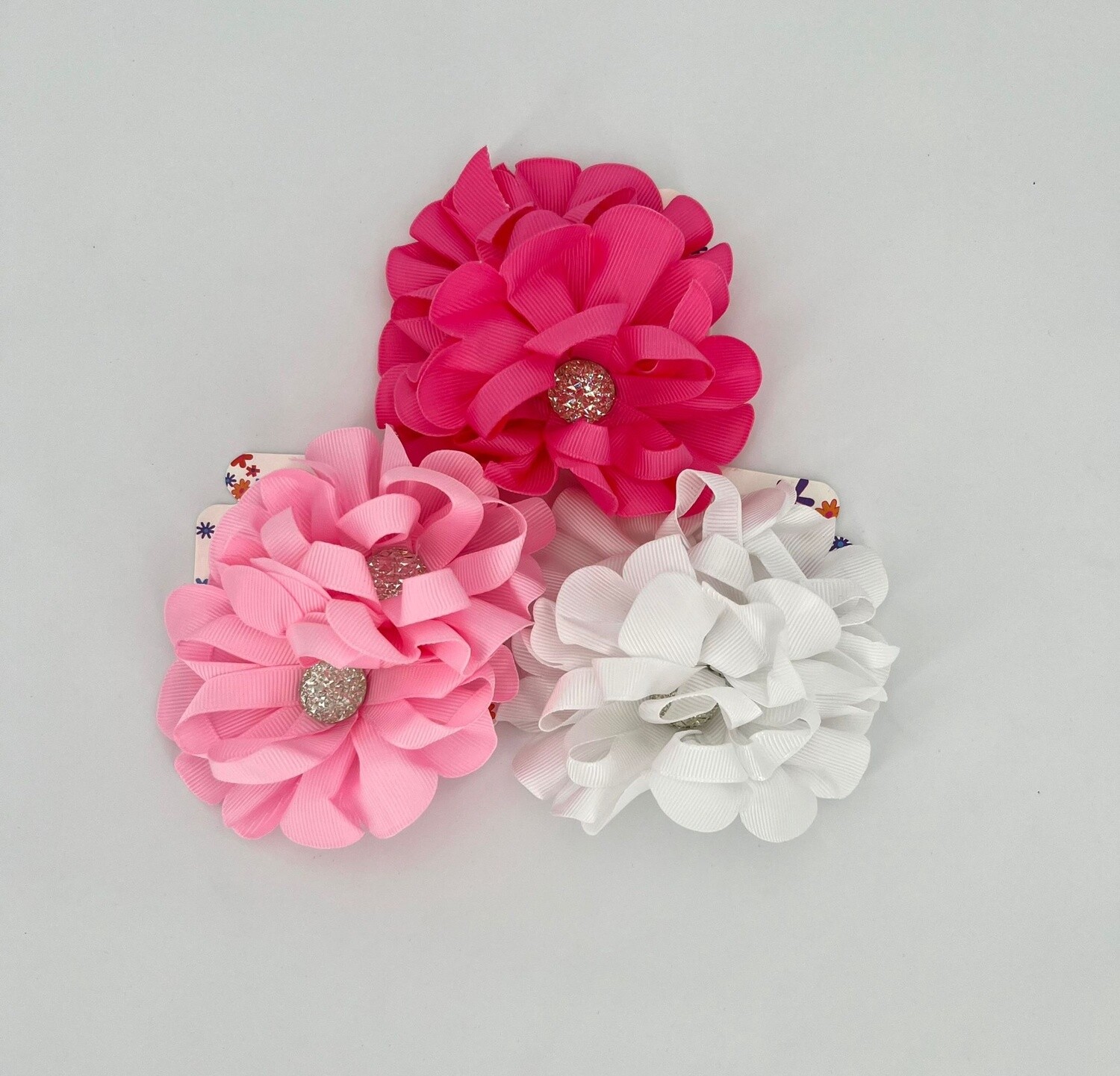 Haarspelden Bloemen met Glitters