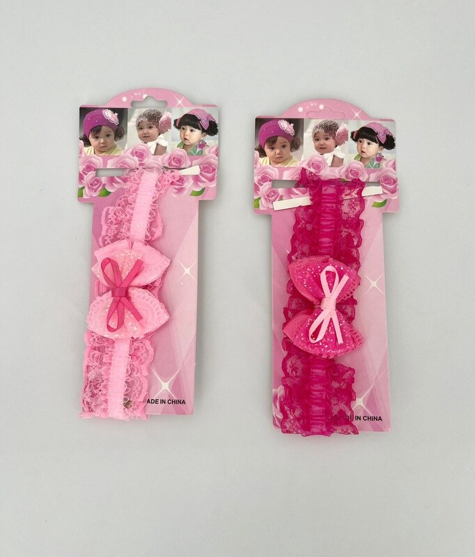 Haarbanden Baby&#39;s 2 kleurtjes Strikjes