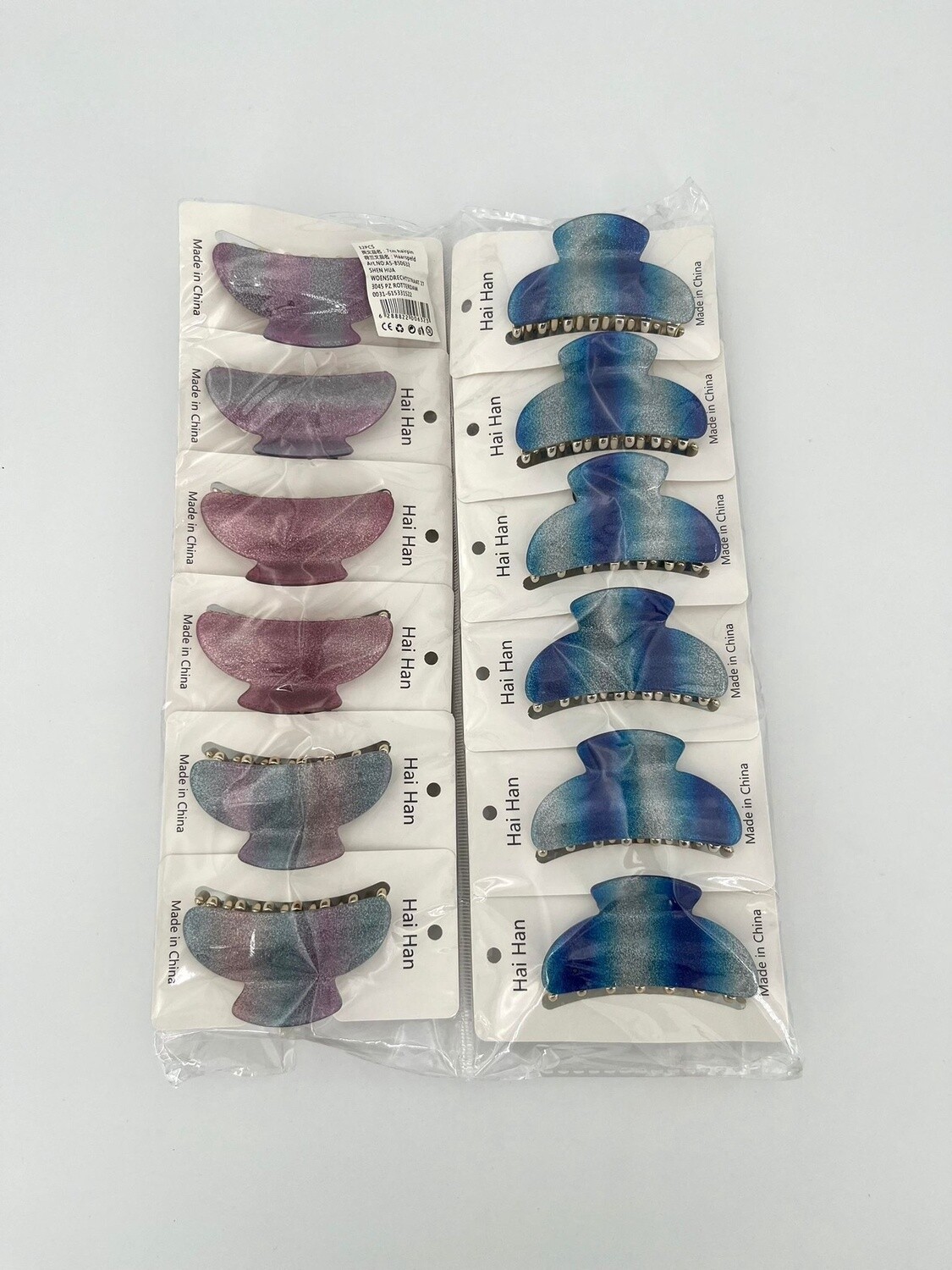 Haarklemmen  Glitters 7cm