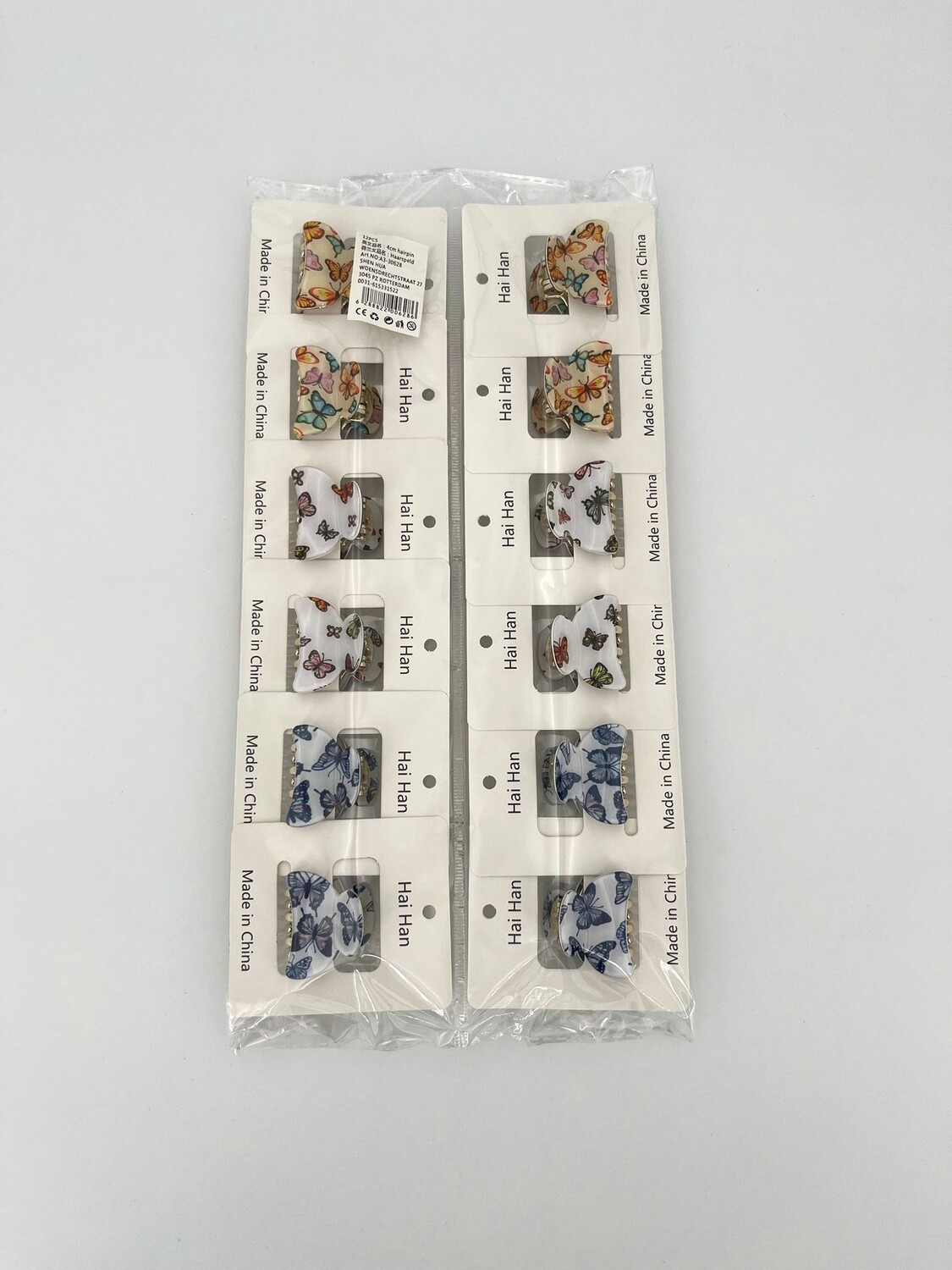 Haarklemmetjes Opdrukje 4cm mix
