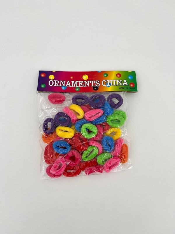 50 Haarelastiekjes Kleurtjes
