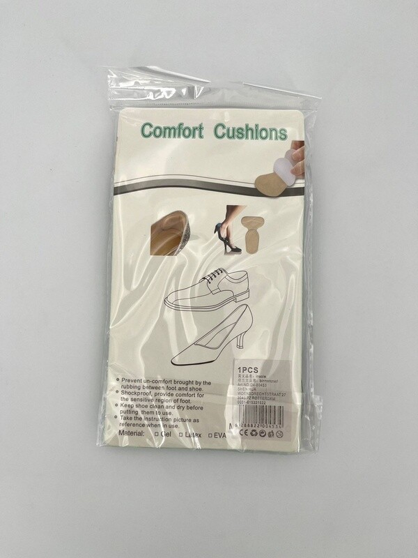 Comfort voetzooltjes 2pak voor schoenen