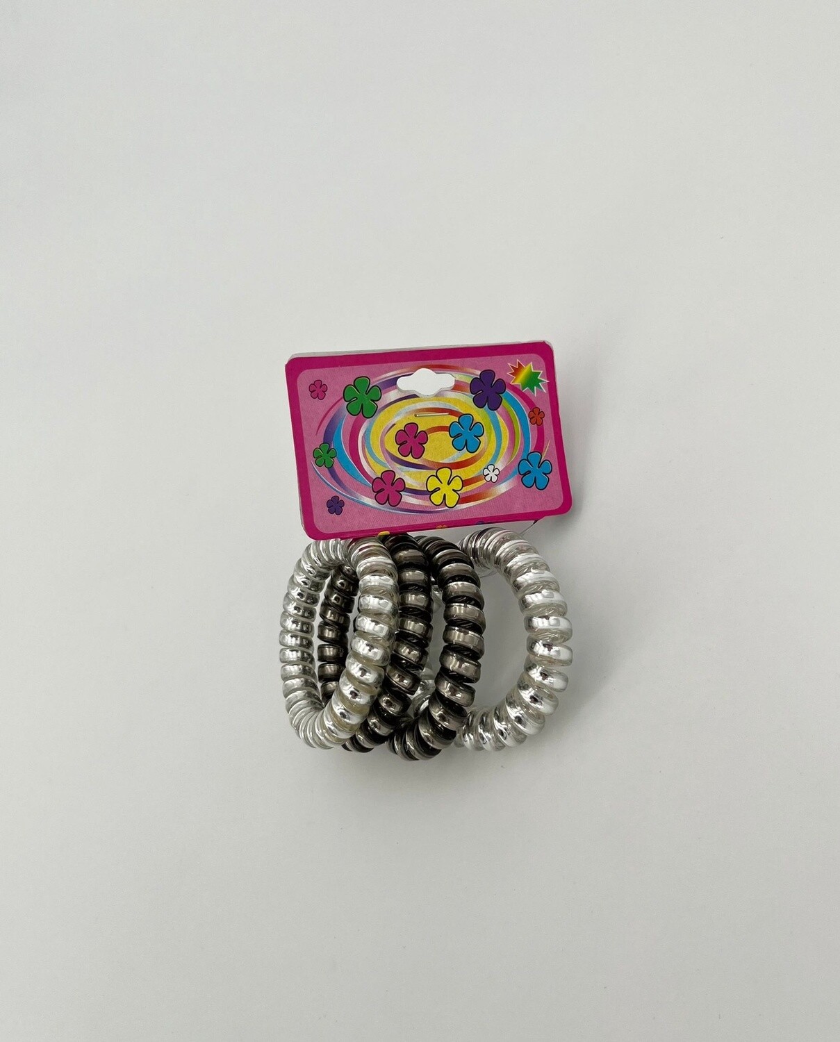 Haarelastiekjes Bobble Spiraalvorm 2 kleuren
