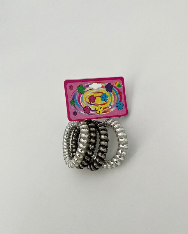 Haarelastiekjes Bobble Spiraalvorm 2 kleuren