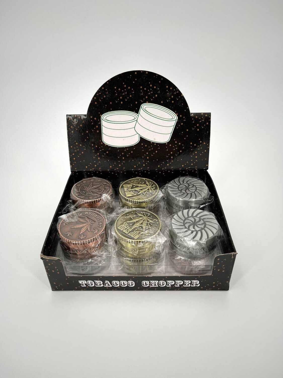Grinders Goud, Zilver en Brons Cannabis