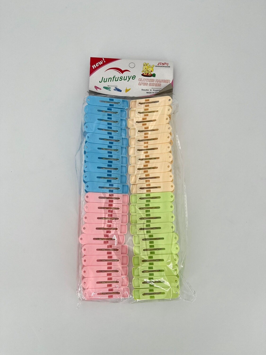 Wasknijpers vier kleuren