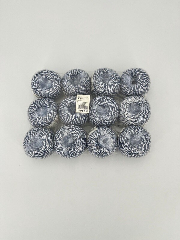 Touw Blauw Wit 12 rollen