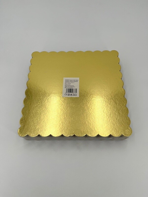 Taartonderzetters 25pak Goud