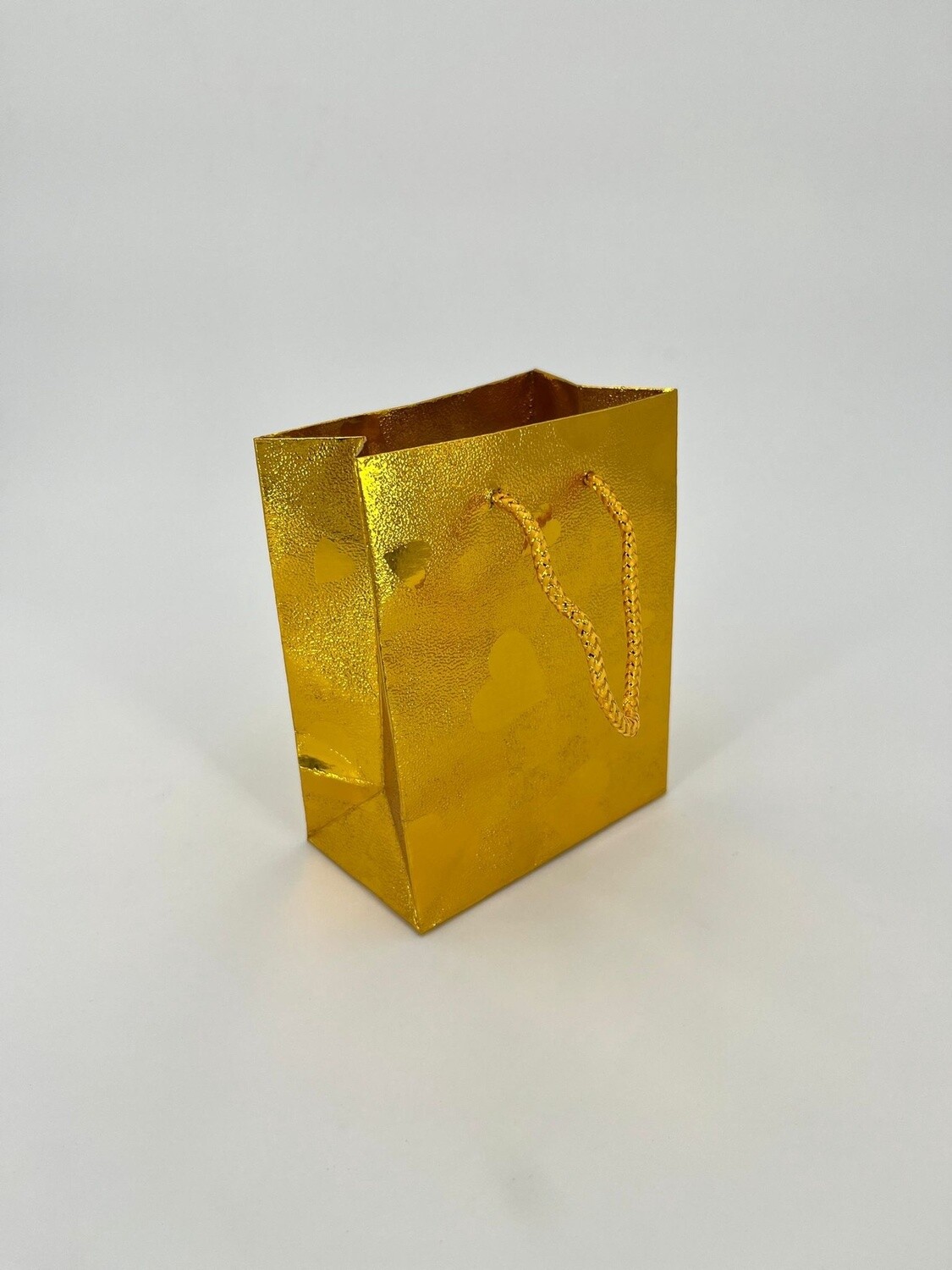 Gouden Cadeautasjes Glitter Hartjes