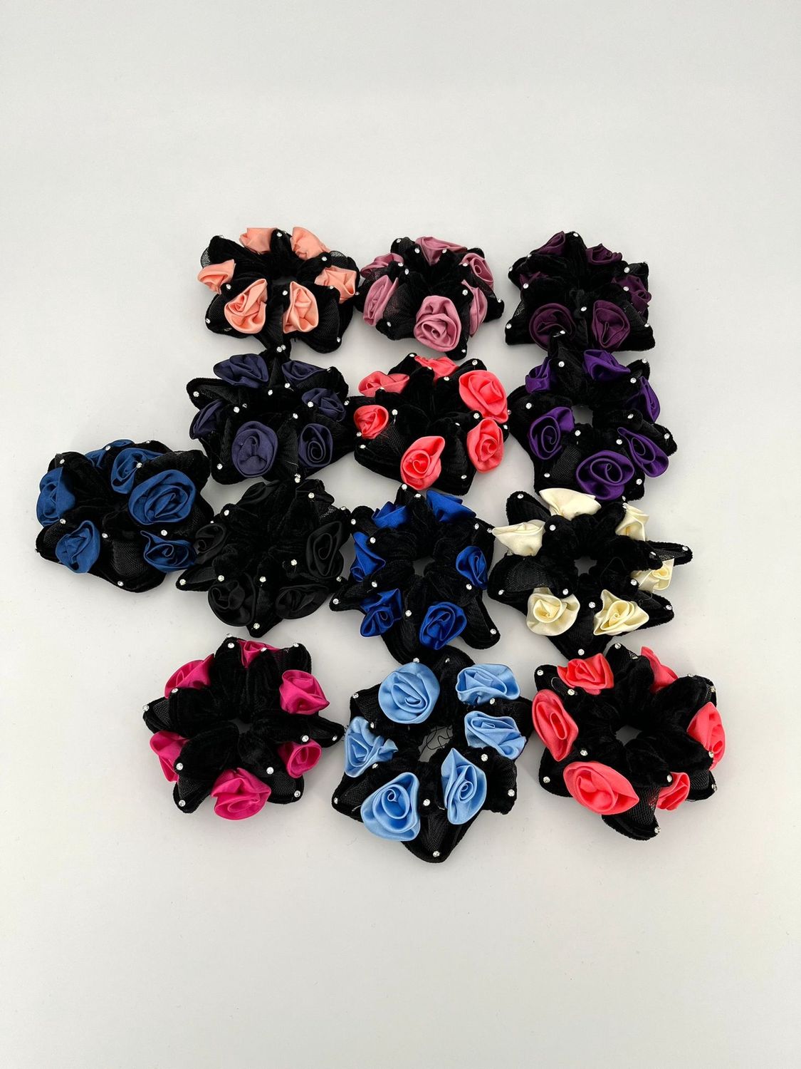 Scrunchies met bloemen