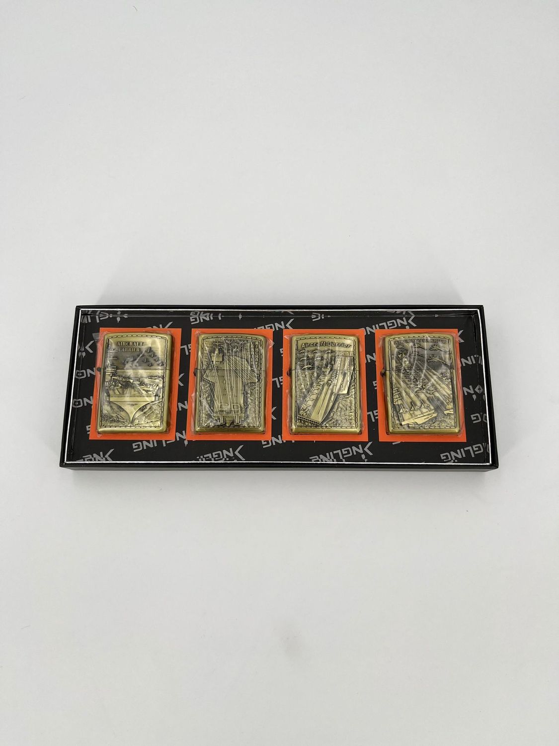 Aanstekers metaal  4 pack Leger