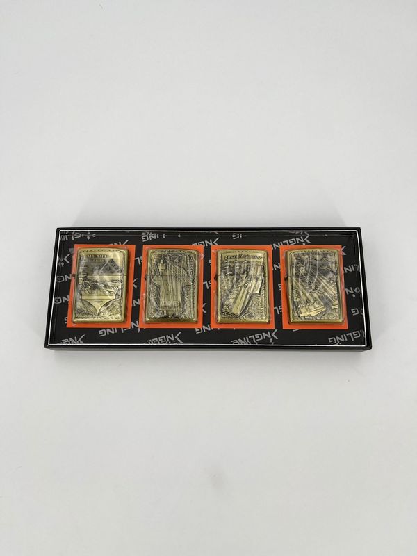Aanstekers metaal  4 pack Leger