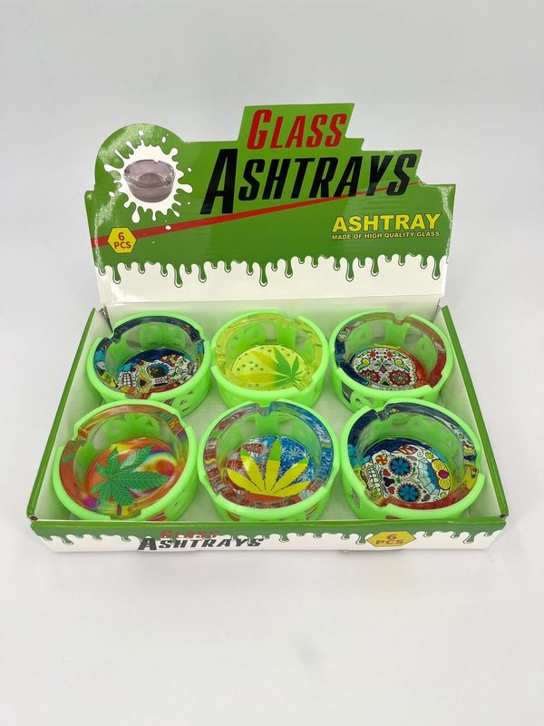 Glazen Asbak groen