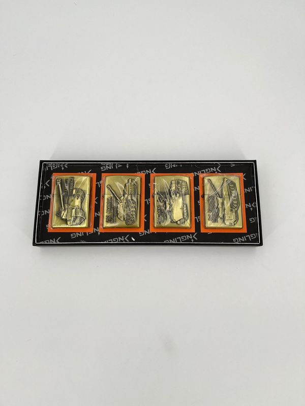 Aanstekers metaal 4 pack Tanks