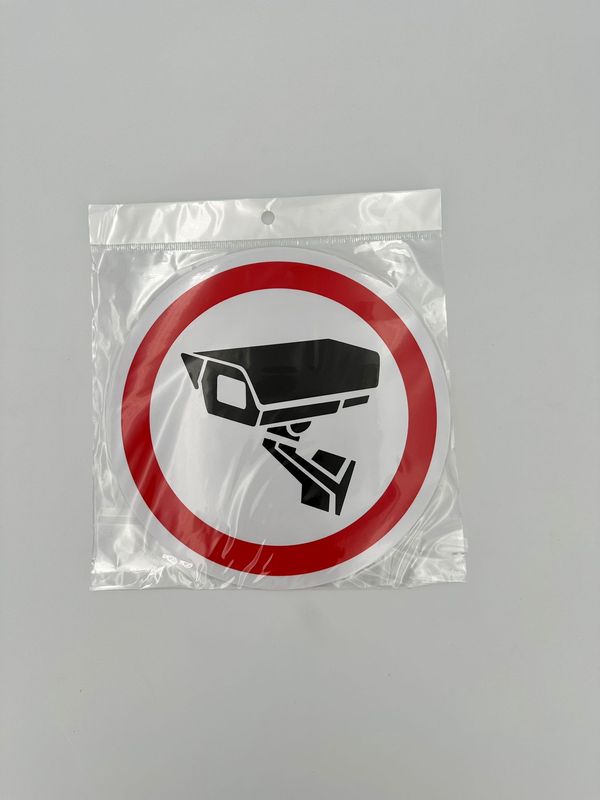 Beveiligingscamera 20x20cm sticker