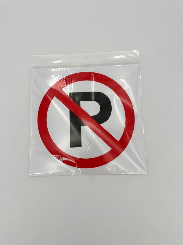 No Parking 20x20cm sticker