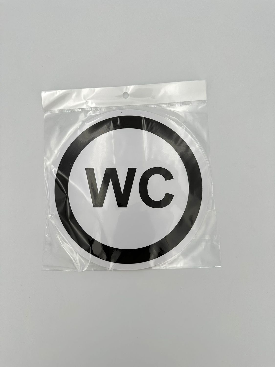 WC 20x20cm sticker