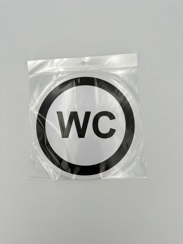 WC 20x20cm sticker