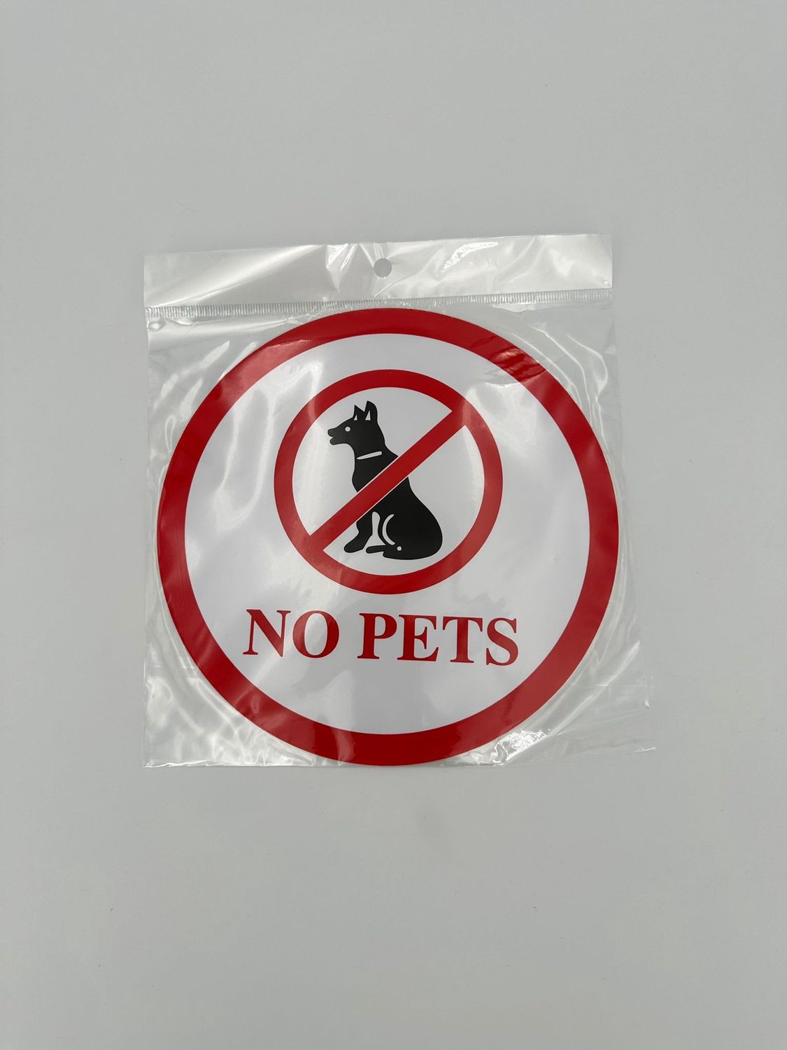No Pets 20x20cm sticker