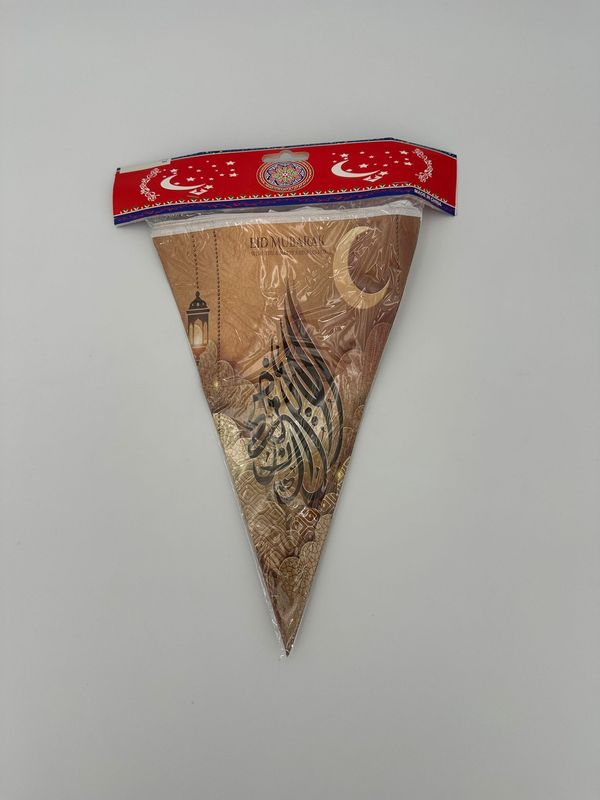 Eid Mubarak Vlaggetjes Brons 5m