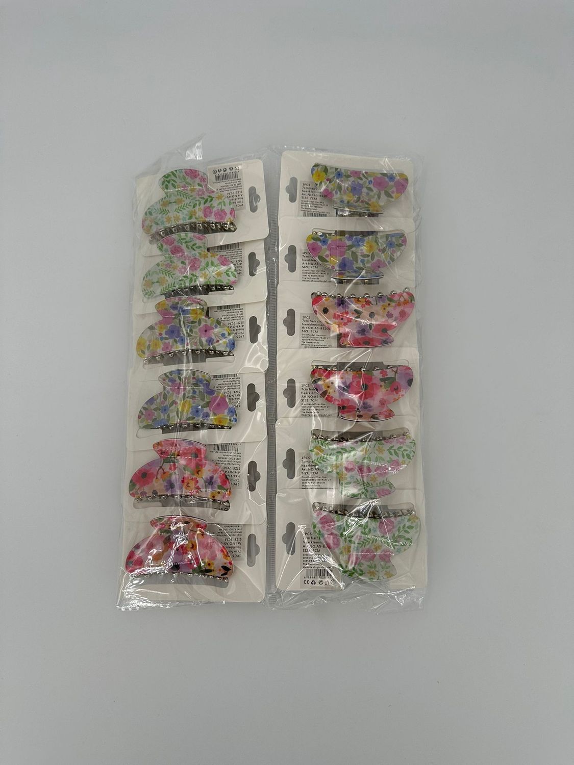 Haarclips 7 cm Bloemen