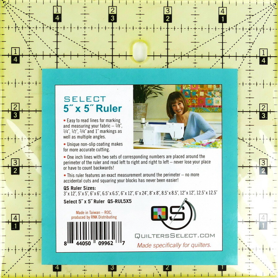 Quilters Select 5x5 Non-Slip Ruler