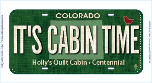 It's Cabin Time License Plate